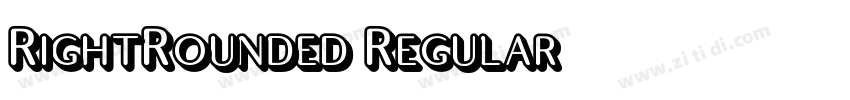 RightRounded Regular字体转换